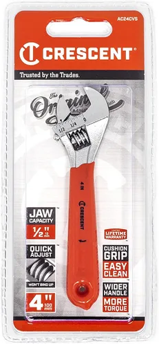 Vista 5 de Crescent 4" Llave de Empuñadura de Almohadilla Ajustable - Tarjetado - AC24CVS