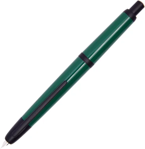 Vista 17 de Jinhao - Pluma estilográfica retráctil de 20 presiones, punta extrafina con juego de convertidor de tinta (clip negro blanco)