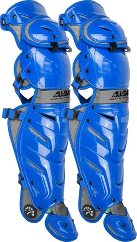 Vista 33 de All-Star Adult System 7 - Protector de piernas, recortado gris, corto de 15.5 pulgadas de longitud