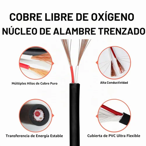 Vista 5 de HBU Livehouse Pro PA DJ Audio Speakon - Paquete de 2 cables de 30 pies compatibles con doble punta de altavoz a amplificador de alimentación
