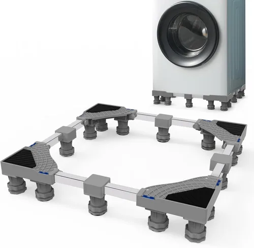 Vista 7 de Mini soporte para nevera, pedestal de lavandería de 29 pulgadas, ajuste universal, pedestal para lavadora Soporte ajustable para lavadora