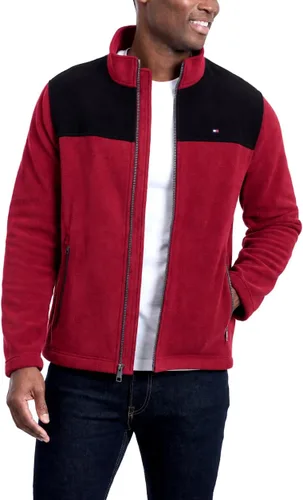 Vista 10 de Tommy Hilfiger Chaqueta de forro polar clásica con cremallera frontal para hombre Negro