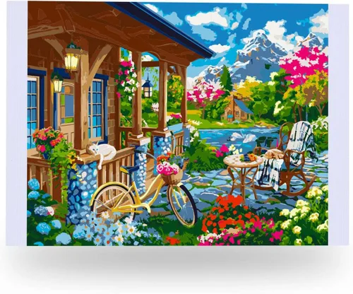 Vista 42 de Ledgebay Pintura por números, para adultos, de principiantes a avanzados, divertidos proyectos de arte y manualidades, Rompecabezas de huerta, 16 x