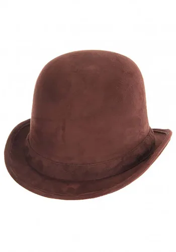 Vista 3 de Sombrero Derby Marrón para Adulto Multicolor