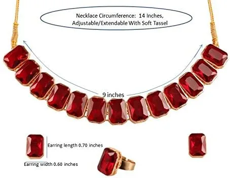 Vista 7 de Touchstone Bollywood Glamour - Collar de joyería para mujer