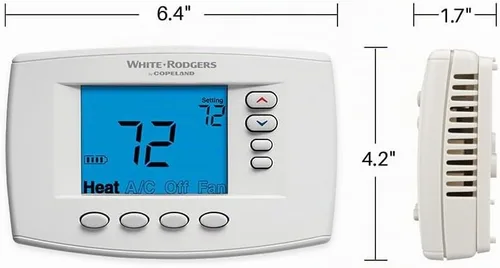 Vista 4 de White-Rodgers Serie 90 azul, termostato programable, 1F95EZ-0671