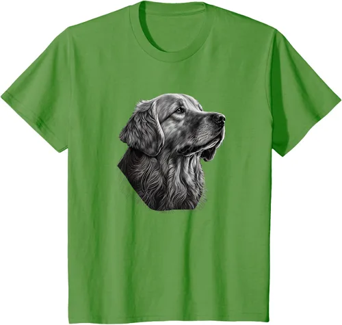 Vista 90 de Camiseta divertida Golden Retriever, Negro
