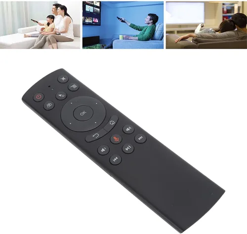 Vista 6 de Control remoto de repuesto para caja de TV G10S, control remoto de detección de voz de 2.4G con receptor USB, control de voz para proyector de PC