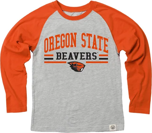 Vista 16 de Wes and Willy NCAA playera raglán de manga larga para niños