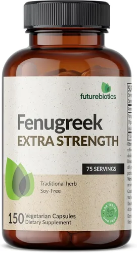 Vista 3 de Futurebiotics Fenogreco Extra Strength Apoya la Buena Salud y el Bienestar en General, Sin OGM, 150 Cápsulas Vegetarianas