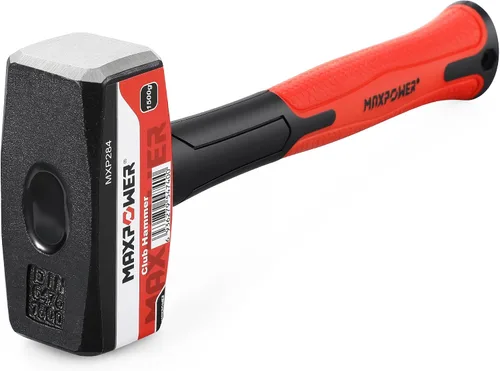 Vista 14 de MAXPOWER Martillo de trineo de 2 libras, mango de fibra de vidrio de 9-1/4