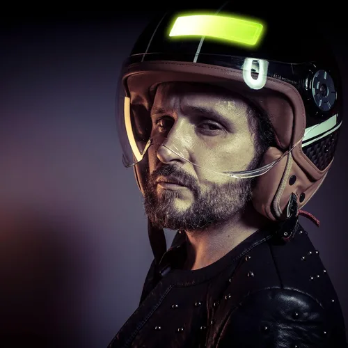 Vista 8 de Kanayu 64 calcomanías reflectantes para casco de seguridad, para construcción, 1 x 4, tiras de casco retro fluorescentes (verde)