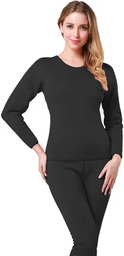 Vista 4 de 9M - Conjunto de ropa interior térmica con forro polar ultrasuave para mujer