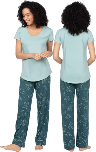 Vista 2 de PajamaGram Pijamas para Mujer - Pijama de Manga Corta para Mujer