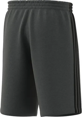 Vista 5 de adidas Essentials - Pantalones cortos de forro polar de 3 rayas para hombre Gris