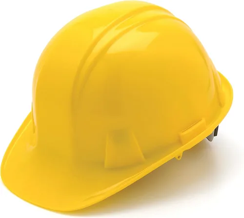 Vista 7 de Pyramex SL Series Cap Style Hard Hat, 4-Point Ratchet HDPE shell, Rain trough, Low-profile design, Fits all head sizes, Construction & utility