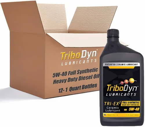 Vista 12 de TRI-EX2 - Aceite de motor sintético resistente 5W-40, tecnología patentada de revestimiento cerámico, API CK-4 CJ-4 SN, drenaje extendido, sintético
