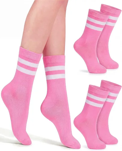 Vista 39 de Syhood Crew Stripe Socks Unisex Athletic Socks