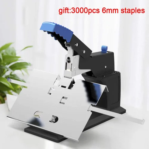Vista 2 de Grapadora industrial resistente, grapadora manual A3 Desktop Saddle Stitchers Saddle Saddle Stitchers Saddle Stitching Grapadora Máquina