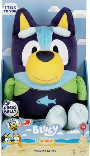 Vista 8 de Bluey - Peluche parlante Bandit (papá) de 14 pulgadas con 9 frases y tema musical