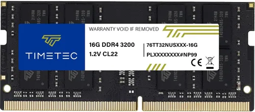 Vista 9 de Timetec Pinnacle 8 GB DDR4 3200 MHz (o 2933 MHz o 2666 MHz) PC4-25600 sin ECC sin búfer 1.2 V CL22 1Rx8 de rango único 260 pines SODIMM Módulo