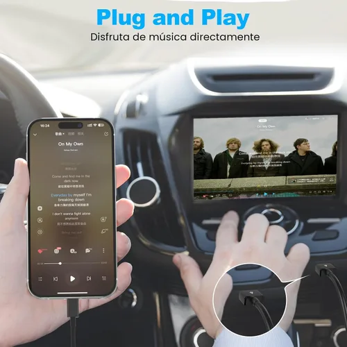 Vista 3 de Snisre Cable Carplay para automóvil, USB A a cable Lightning de 3 pies compatible con iPhone 14, 13, 12, 11 Pro Max, XR, XS X, cable de carga