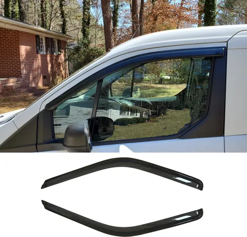 Vista 12 de Protector de lluvia solar Deflector de viento para ventana Ford F150 1997-2003 Super/Extended Cab 1997-1999 F250 Light Duty Super/Extended Cab, 4