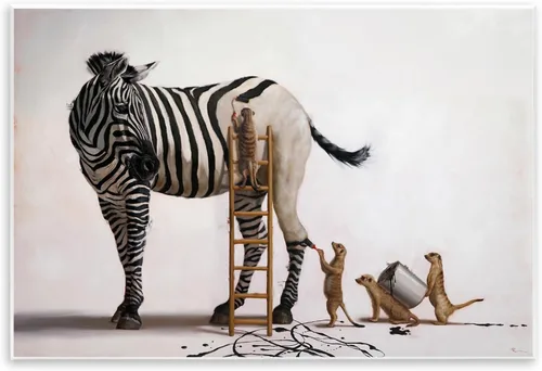 Vista 12 de Stupell Industries Spilled The Beans Humorístico Gato Cocina Animal Pintura Arte De Pared De Madera Diseño De Lucia Heffernan Placa de pared