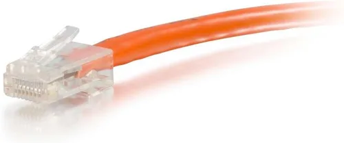 Vista 60 de C2G 24494 Cable cruzado Cat5e - Cable de conexión de red sin blindaje sin arranque, naranja (3 pies, 3.0 ft)