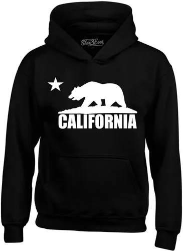 Vista 14 de shop4ever Sudaderas con capucha de oso blanco de California Republic of CA