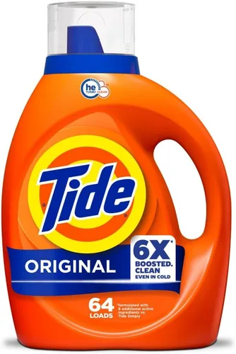 Vista 23 de Tide 13875CT Detergente líquido para ropa, original, botella de 25 onzas (caja de 6)