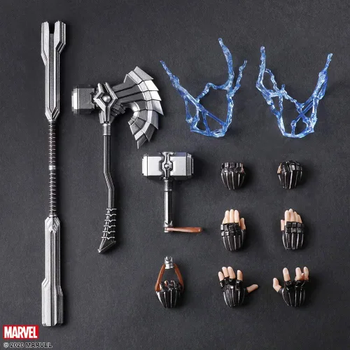 Vista 2 de Square Enix Marvel Universe Thor Variant Bring Arts Figura de acción, multicolor