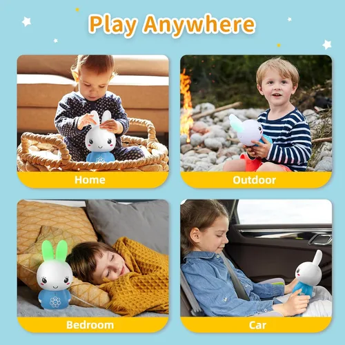 Vista 8 de alilo Honey Bunny - Reproductor de audio de historias musicales para niños pequeños de 1 a 5 años, regalos de Pascua para bebés y niñas, precargado