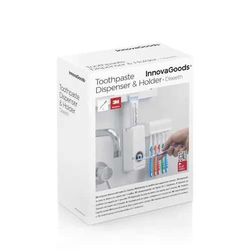 Vista 12 de Dispensador de Pasta Dental con Soporte para Cepillos Diseeth InnovaGoods