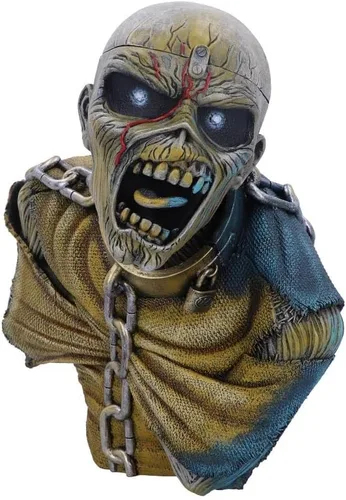 Vista 11 de Nemesis Now Caja de busto con licencia oficial de Iron Maiden Book of Souls, marrón, 10.2 in (grande)