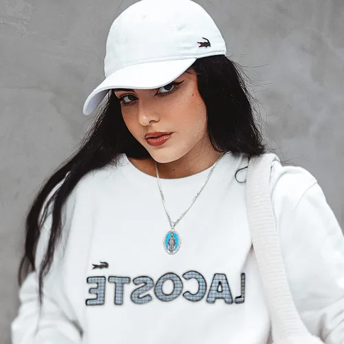 Vista 8 de LOOVE Collar de plata de ley 925 con medalla milagrosa de San MiguelSan CristóbaloCristóbal de JesúsSan BenitoVirgen María milagrosa para hombres