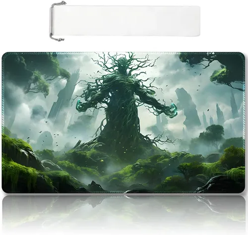 Vista 57 de Tapete de juego MTG cosido de alta calidad con zonas y parte trasera de goma antideslizante, tapete de juego TCG para MTG y otros juegos de cartas