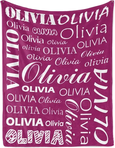 Vista 15 de Manta personalizada con nombre para niños y adultos, manta de franela personalizada con nombre