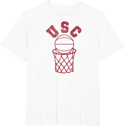 Vista 12 de USC USC Basketball Trojans - Camiseta de aro estilo retro de los años 80