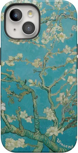 Vista 10 de Casely Funda para iPhone 15 Flores pintadas Frida Kahlo Floral Girly Funda atrevida Compatible con MagSafe