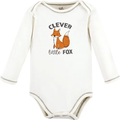Vista 5 de Touched by Nature Unisex Baby Organic Cotton Long-sleeve Bodysuits