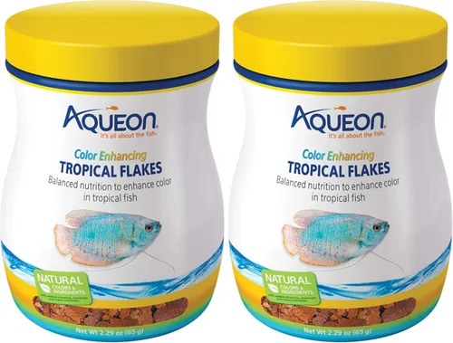 Vista 4 de Aqueon Tropical Flakes - Color que mejora el color de 2.29 onzas