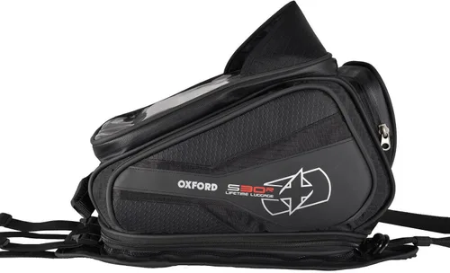 Vista 2 de Oxford - OL345 Bolsa de tanque negra de 30 L (motocicleta con montaje en correa S30R)