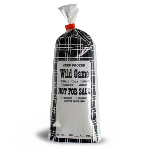 Vista 4 de UltraSource Wild Game - Bolsas para congelador (paquete de 1000), Black Plaid