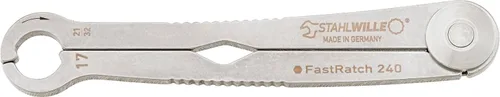 Vista 14 de Stahlwille 41100808 Llave de trinquete, FastRatch, hecha de acero inoxidable endurecido y templado, utilizada para apretar/aflojar tuercas y pernos