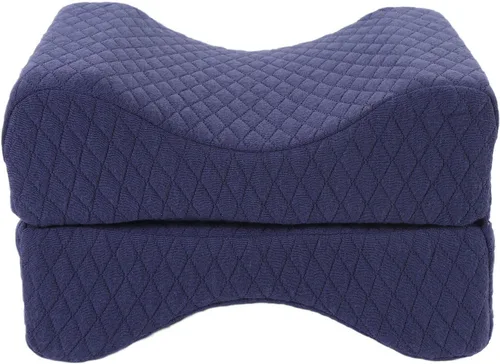 Vista 2 de Almohada de rodilla de espuma viscoelástica para personas que duermen de lado, suave cojín ergonómico de elevación curva, alivio del dolor