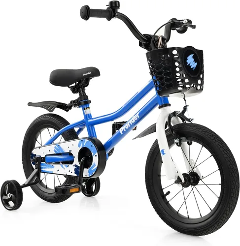Vista 23 de BABY JOY Bicicleta para niños, 12, 14, 16, 18, 20 pulgadas, bicicletas para niños y niñas, adolescentes de 3 a 8 años o más con ruedas