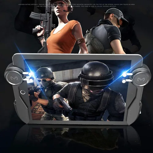 Vista 11 de LICHIFIT Six Finger Game Joystick Trigger Handle L1R1 Shooter Fire Aim Button Gamepad Controller for iPad Tablet PUBG Game Accessories