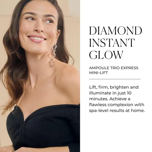 Vista 2 de Natura Bissé Diamond Instant Glow, Ampoule Trio Express Mini-Lift, eleva, reafirma e ilumina, 3 ampollas x 4 tratamientos