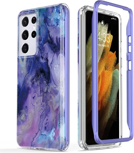 Vista 15 de Esdot Funda para Samsung Galaxy S21 Ultra, Grado Militar Pasa Prueba de Caída de 21 pies, Cubierta Resistente con Diseños de Moda para Mujeres